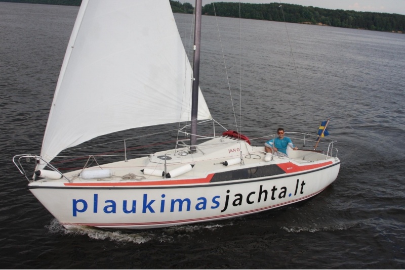 Yachting around Kaunas lagoon