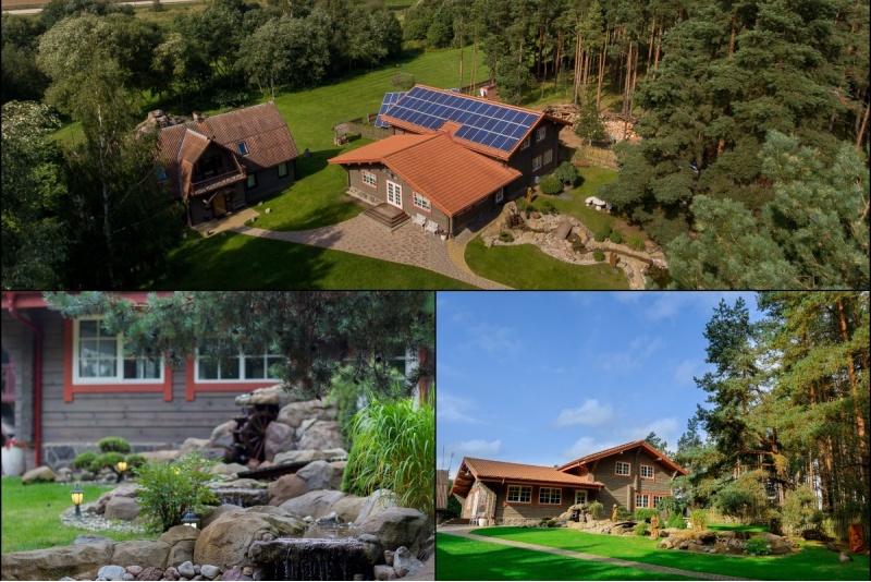 Romantic relaxation with sauna or a hot tub pleasures in the homestead Pas Rapolą