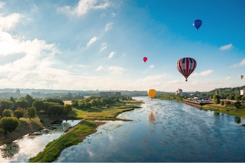 Private balloon flight in Kaunas or Biršton