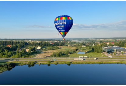 Hot air balloon flight over Klaipėda with "Aviation Center"