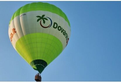 Balloon flight in Trakai