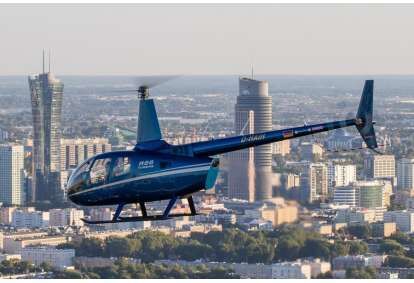 An exclusive helicopter sightseeing flight over Warsaw