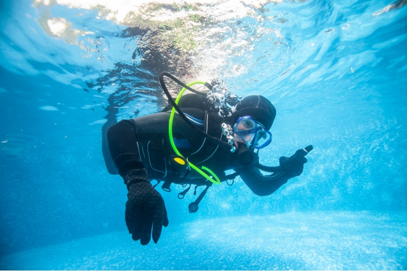 Scuba diving experiment