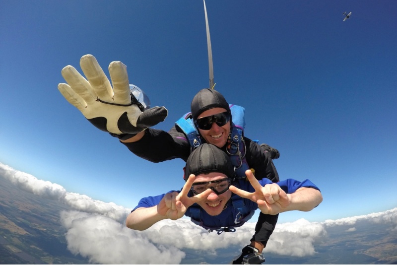 The Tandem parachute jump with the video in Sasnavos aerodrome
