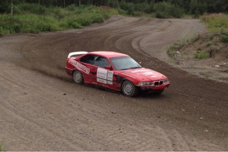 Driving experience in a rally car