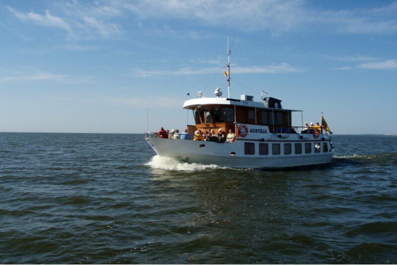 Trip by boat from Nida to Ventė Cape