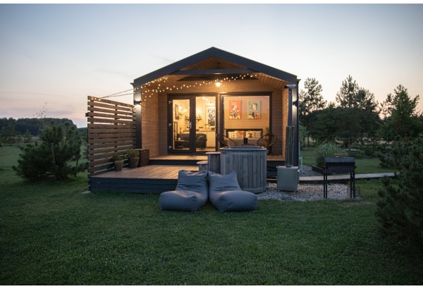 Rest in a private house "Aistis" with a jacuzzi for two in the Klaipėda district