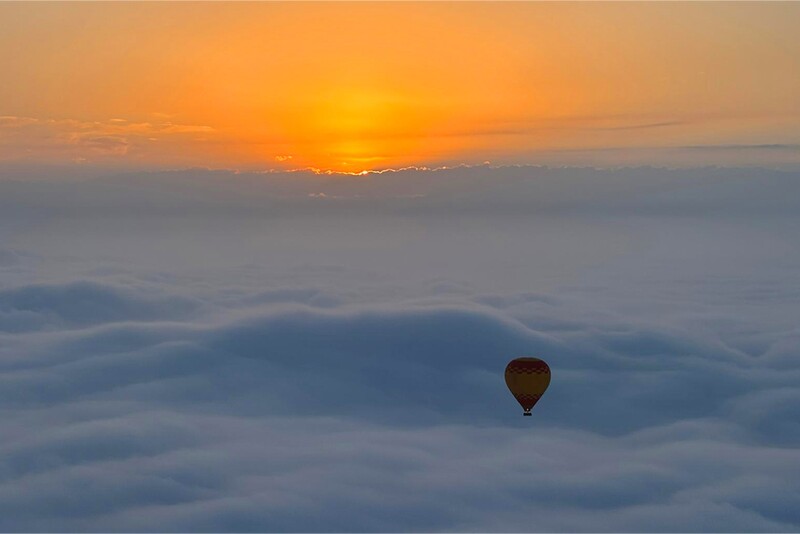 Hot air balloon flight over the Klaipėda area