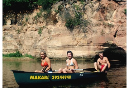 Descent by the Gauja river (3 km route)