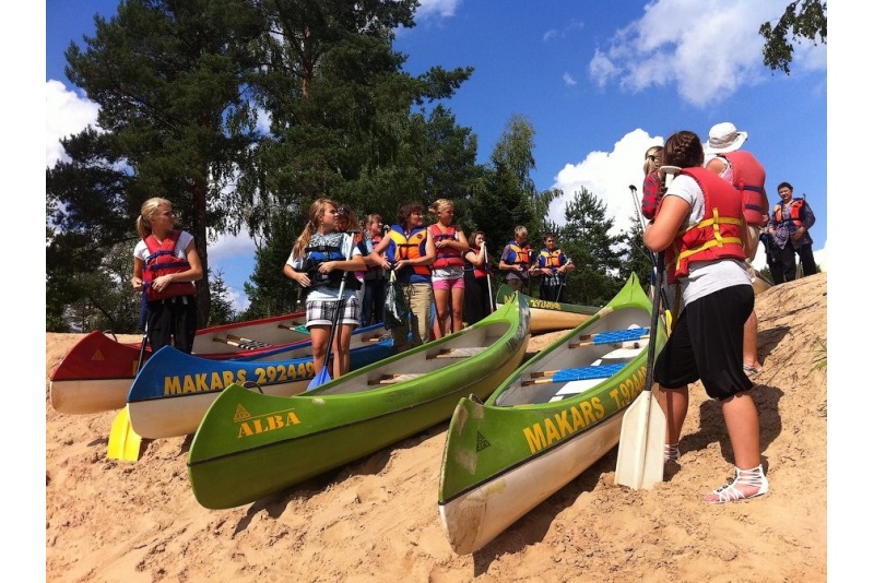 Sailing with canoe or kayak