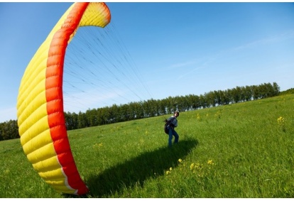 Flight on glider