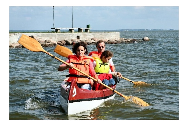 Romantic canoe trip to the unique and beautiful Grobštas bay