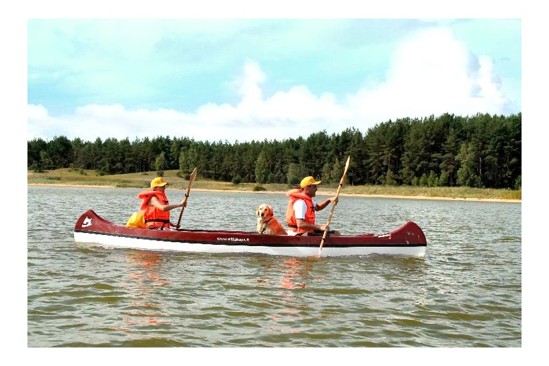 Romantic canoe trip to the unique and beautiful Grobštas bay