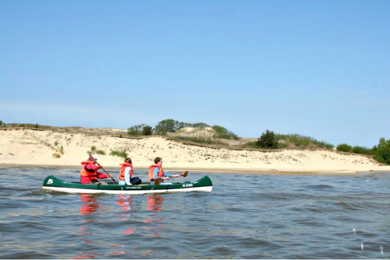 Romantic canoe trip to the unique and beautiful Grobštas bay