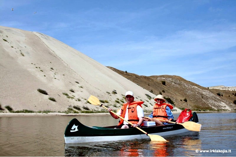 Romantic canoe trip to the unique and beautiful Grobštas bay