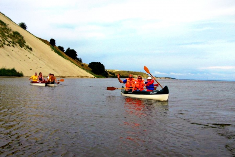 Romantic canoe trip to the unique and beautiful Grobštas bay