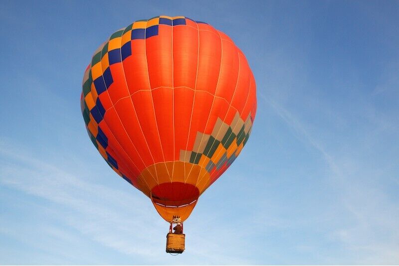 Hot air balloon flight for a group