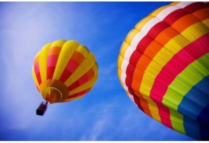 Exciting hot air balloon flight