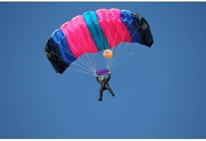 Parachute jump with course Rapla