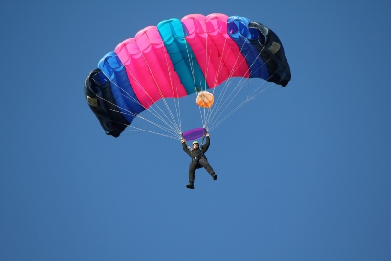 Parachute jump with course Rapla