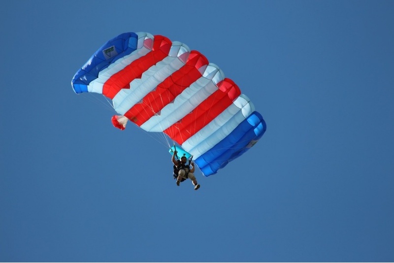 Parachute jump with course Rapla