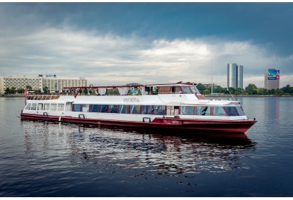 "Sunset trip" along Daugava with river boat “VECRĪGA"