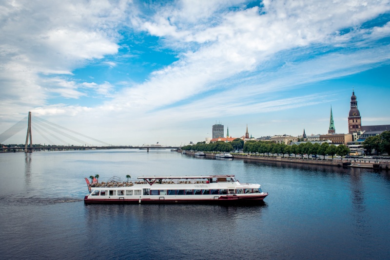 "Sunset trip" along Daugava with river boat “VECRĪGA"