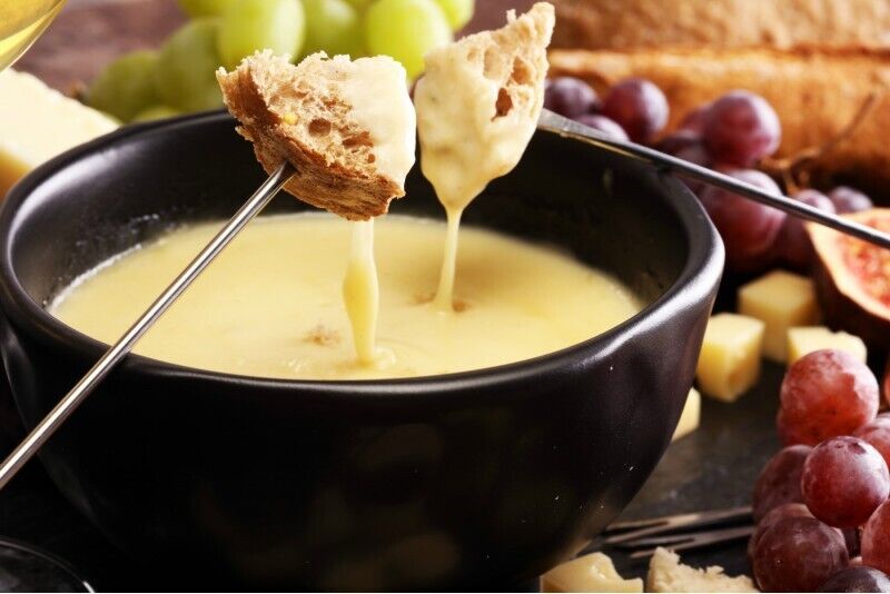 Cheese fondue in Kaunas