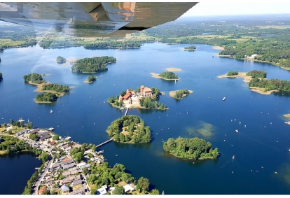 Flight over Trakai castle for two