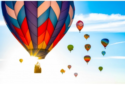 Hot air balloon flight for 6