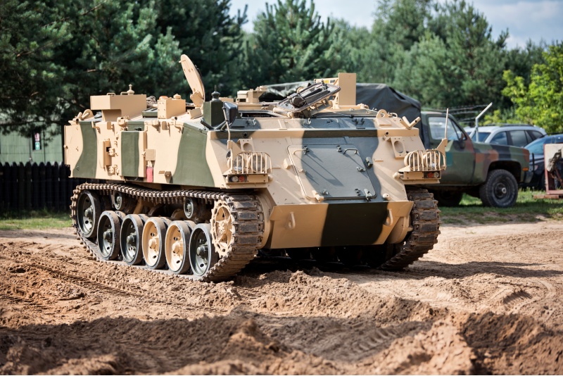 Drive the British army armored car FV432 in Vilnius