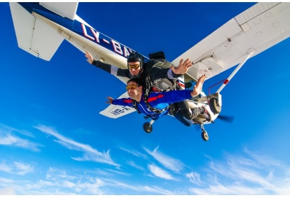 The Tandem parachute jump in Klaipeda