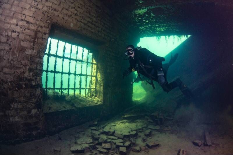 Diving in the underwater prison of Rummu Karjäri