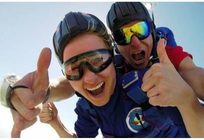 The Tandem parachute jump with the video in Sasnavos aerodrome