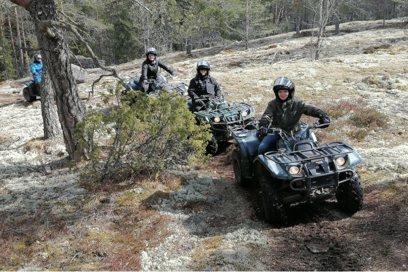 An exhilarating quad bike safari for two
