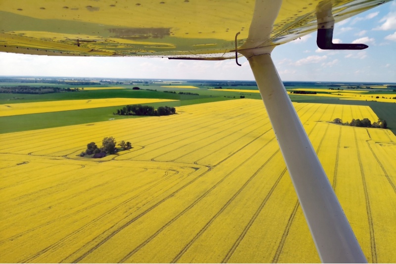 Flight to Pakruoj Manor