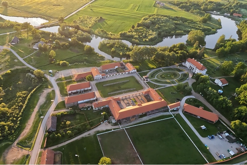 Flight to Pakruoj Manor